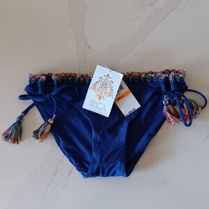 Swim Bottom BECCA Blue/Multi Colored Size S/P NEW